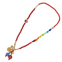 Bohemian Devil's Eye Artificial Crystal Glass Beaded Women's Necklace main image 5