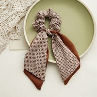 Simple Style Bow Knot Cloth Printing Hair Ring 1 Piece sku image 6