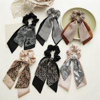 Simple Style Bow Knot Cloth Printing Hair Ring 1 Piece main image 1