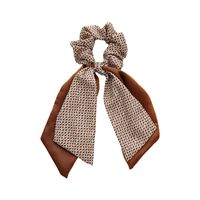 Simple Style Bow Knot Cloth Printing Hair Ring 1 Piece main image 4