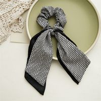 Simple Style Bow Knot Cloth Printing Hair Ring 1 Piece sku image 5