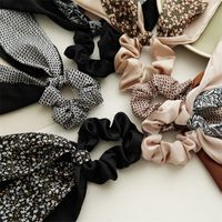 Simple Style Bow Knot Cloth Printing Hair Ring 1 Piece main image 3