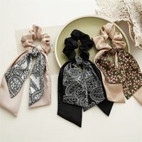 Simple Style Bow Knot Cloth Printing Hair Ring 1 Piece main image 2