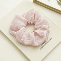 Sweet Solid Color Cloth Pleated Hair Tie sku image 1