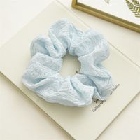 Sweet Solid Color Cloth Pleated Hair Tie sku image 2