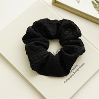 Sweet Solid Color Cloth Pleated Hair Tie sku image 3