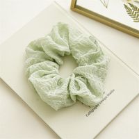 Sweet Solid Color Cloth Pleated Hair Tie sku image 4