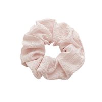 Sweet Solid Color Cloth Pleated Hair Tie main image 3