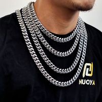1 Piece Hip-hop Solid Color Stainless Steel Plating Necklace main image 5