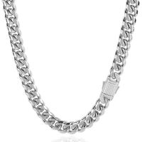 1 Piece Hip-hop Solid Color Stainless Steel Plating Necklace sku image 6