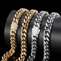 1 Piece Hip-hop Solid Color Stainless Steel Plating Necklace main image 1