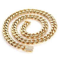 1 Piece Hip-hop Solid Color Stainless Steel Plating Necklace main image 2