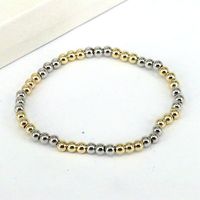 Fashion Geometric Round Copper Gold Plated Bracelets In Bulk main image 2