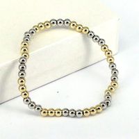 Fashion Geometric Round Copper Gold Plated Bracelets In Bulk main image 3