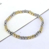 Fashion Geometric Round Copper Gold Plated Bracelets In Bulk main image 4