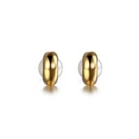 1 Stück Einfacher Stil Runden Inlay Titan Stahl Perle Ohrringe main image 2