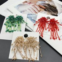 1 Pair Star Artificial Crystal Plating Women's Drop Earrings main image 1