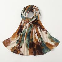 Women's Ethnic Style Graffiti Polyester Printing Winter Scarves sku image 6