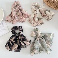 Sweet Flower Bow Knot Cloth Ribbon Hair Tie 1 Piece main image 1