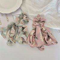 Sweet Flower Bow Knot Cloth Ribbon Hair Tie 1 Piece main image 2