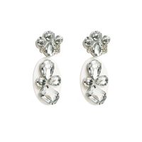 Wholesale Jewelry 1 Pair Baroque Style Oval Water Droplets Resin Rhinestones Glass Drop Earrings main image 7