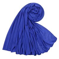 Women's Simple Style Solid Color Mercerized Cotton Winter Scarves sku image 1