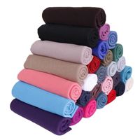 Women's Simple Style Solid Color Mercerized Cotton Winter Scarves main image 1