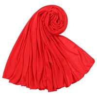 Women's Simple Style Solid Color Mercerized Cotton Winter Scarves sku image 4