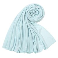 Women's Simple Style Solid Color Mercerized Cotton Winter Scarves sku image 12