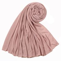 Women's Simple Style Solid Color Mercerized Cotton Winter Scarves sku image 11
