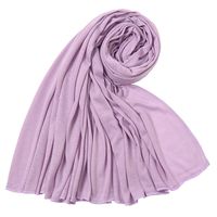 Women's Simple Style Solid Color Mercerized Cotton Winter Scarves sku image 27