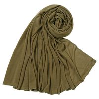 Women's Simple Style Solid Color Mercerized Cotton Winter Scarves sku image 18