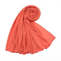 Women's Simple Style Solid Color Mercerized Cotton Winter Scarves sku image 34