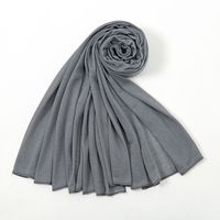 Women's Simple Style Solid Color Mercerized Cotton Winter Scarves sku image 38