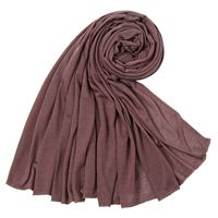 Women's Simple Style Solid Color Mercerized Cotton Winter Scarves sku image 24