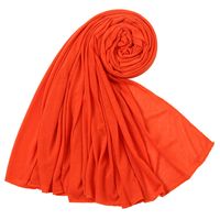 Women's Simple Style Solid Color Mercerized Cotton Winter Scarves sku image 28