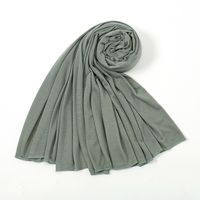 Women's Simple Style Solid Color Mercerized Cotton Winter Scarves sku image 37