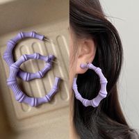 1 Pair Simple Style Solid Color Arylic Women's Earrings sku image 17
