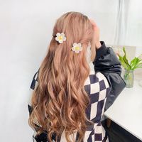 Sweet Flower Arylic Plating Hair Claws 1 Piece main image 5