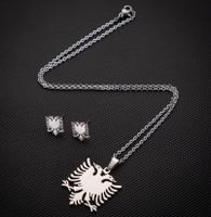 Fashion Eagle Stainless Steel Plating Earrings Necklace main image 6