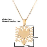 Fashion Eagle Stainless Steel Plating Earrings Necklace sku image 2