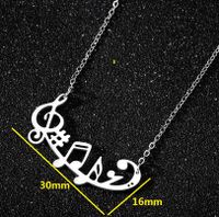 Titan Stahl Mode Überzug Anmerkungen Halskette main image 3