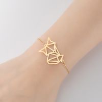 Stainless Steel Cute Plating Animal Bracelets sku image 13