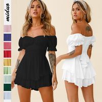 Women's Daily Fashion Solid Color Patchwork Rompers main image 1