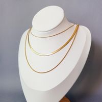 1 Piece Fashion Geometric Titanium Steel Plating Layered Necklaces sku image 1