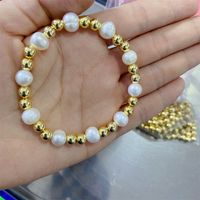 1 Piece Fashion Geometric Freshwater Pearl Plating Bracelets main image 3