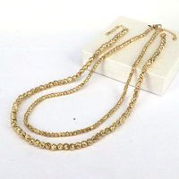 1 Piece Fashion Round Solid Color Copper Beaded Plating Necklace main image 3