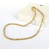 1 Piece Fashion Round Solid Color Copper Beaded Plating Necklace main image 5