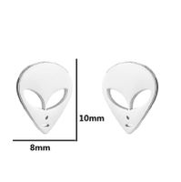 1 Pair Fashion Geometric Titanium Steel Plating Ear Studs sku image 2