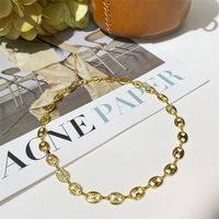 Simple Style Heart Shape Copper Beaded Pendant Necklace sku image 2